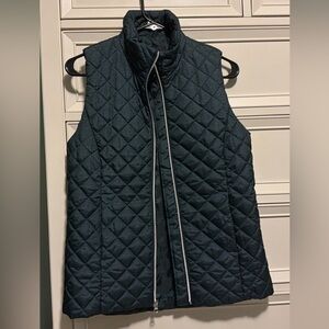 Banana Republic Forest Green Quilted Vest